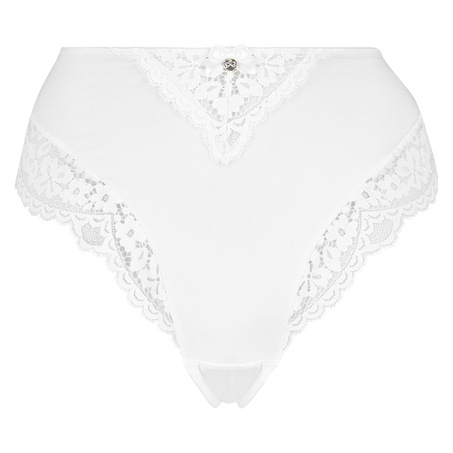 Marina hoog uitgesneden brazilian, Wit