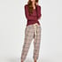 Pyjamatop lange mouwen, Rood