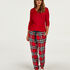 Pyjamatop lange mouwen, Rood