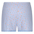 Short en dentelle Pointelle, Bleu