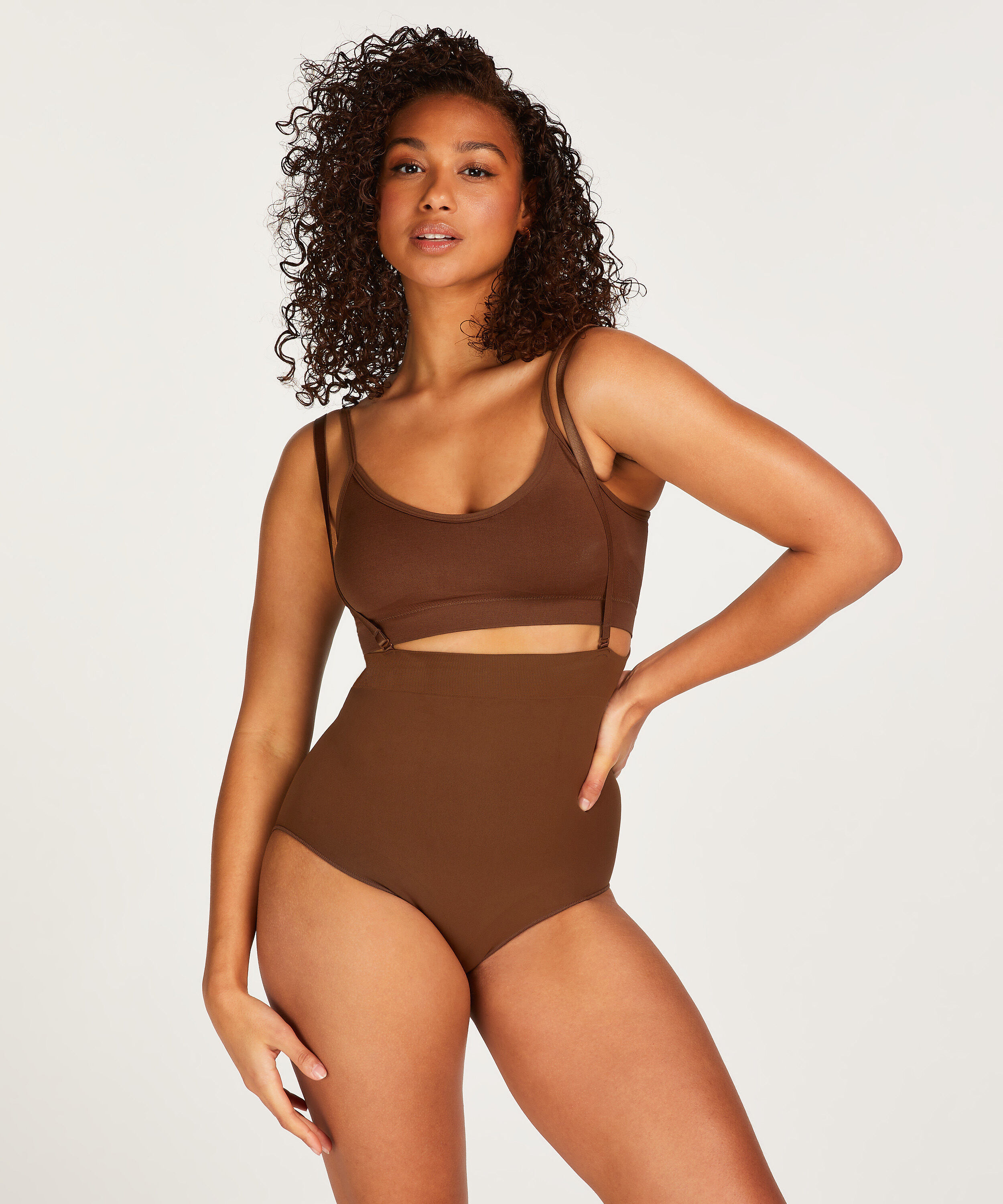 Naadloze corrigerend slip met hoge taille, Rood