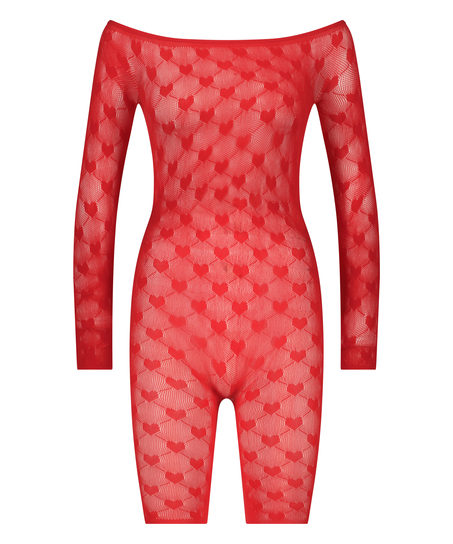 Private playsuit Heart, Rood