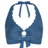 Halter Bikinitop, Blauw