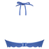 Voorgevormde push-up beugel bikinitop Scallop Cup A - E, Blauw