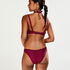 Culotte de bikini taille basse Amanda Queen, Pourpre