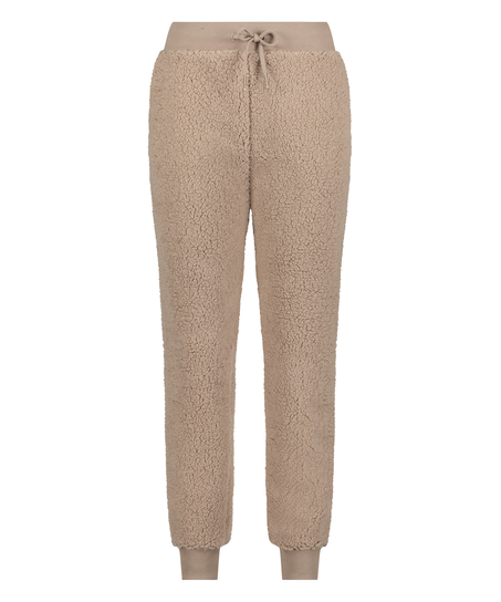 Pantalon de jogging polaire, Brun