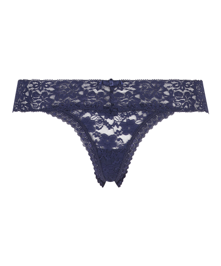 String Floral lace, Blauw