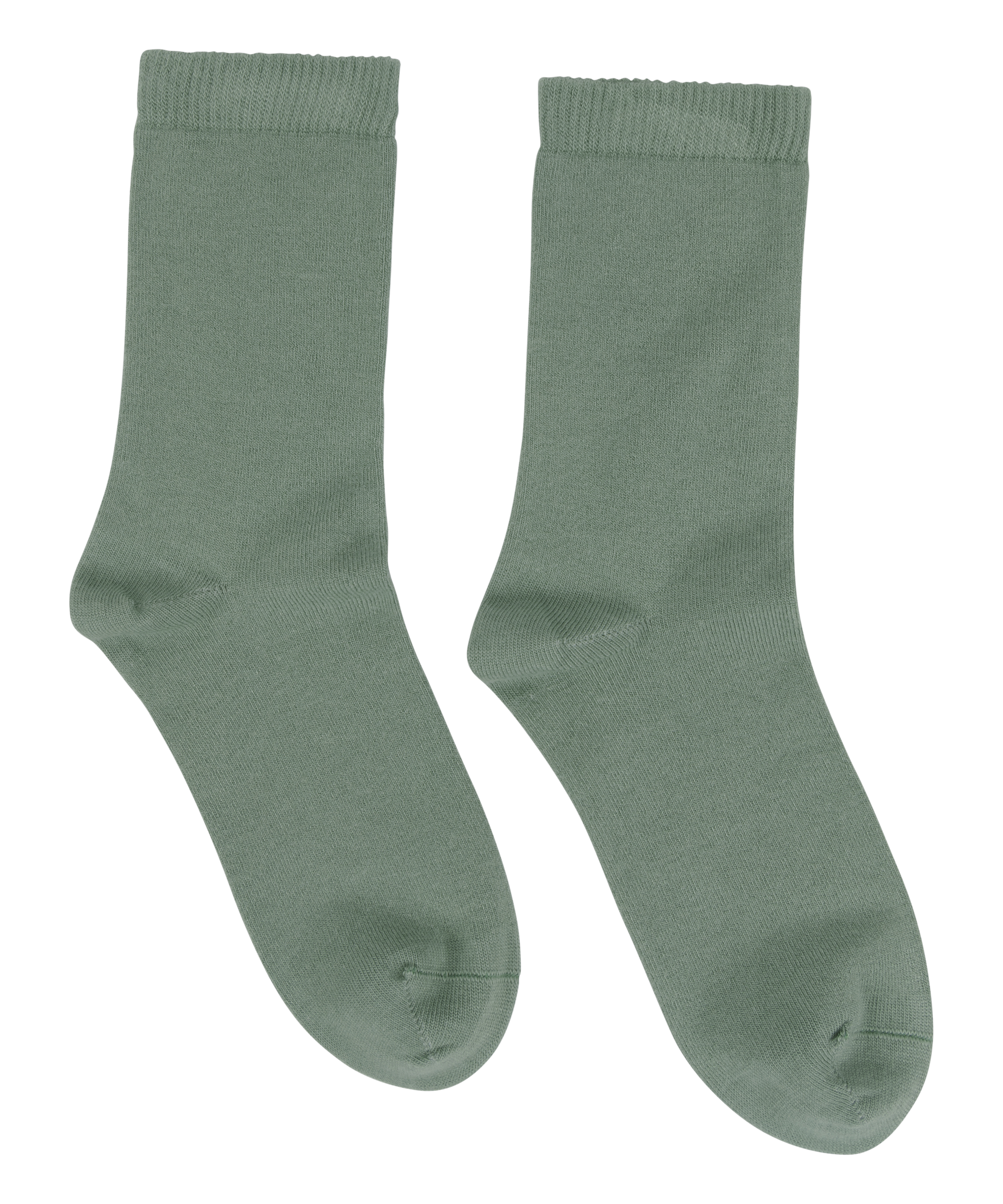 Chaussettes courtes en modal, Vert, main