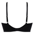 Soutien-gorge &agrave; armatures pr&eacute;form&eacute; push-up et longline Jemima, Noir