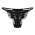 Tanga jambes hautes Cynthia, Noir