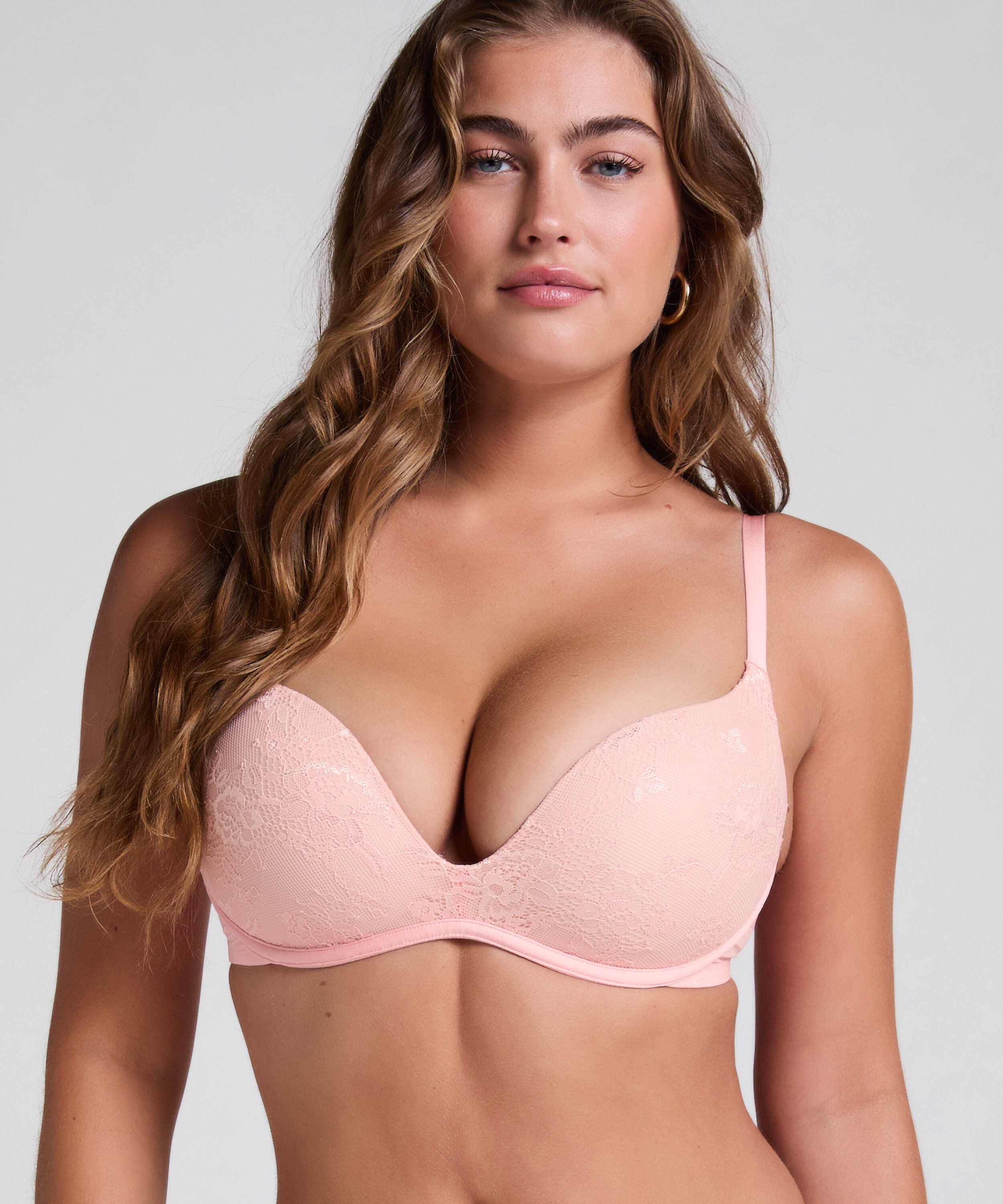 Voorgevormde bh zonder beugel Lea Lace, Roze