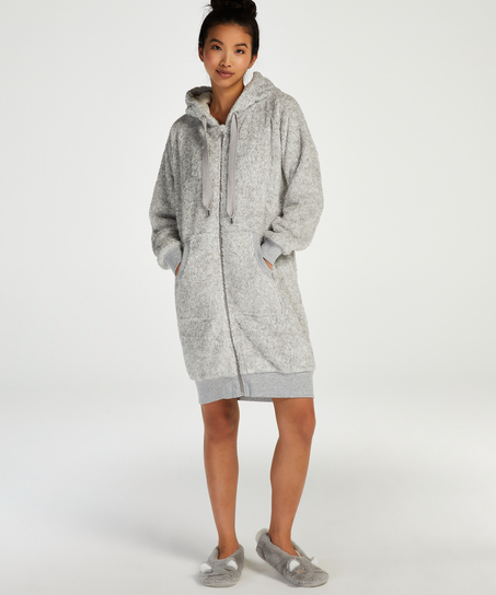Badjas Fleece, Grijs