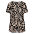 Korte pyjama set, Zwart