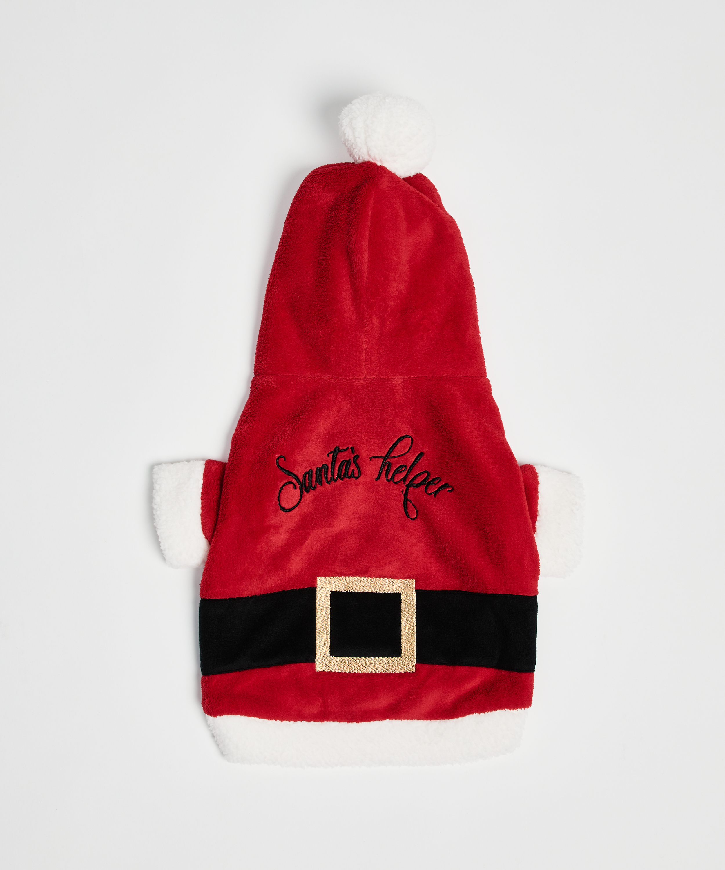 Fleece honden onesie, Rood, main