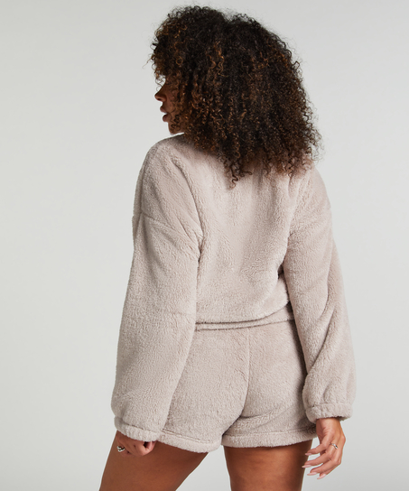 Pyjamaset Fleece, Grijs