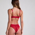 Slip brésilien Amy Heart, Rouge