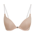Soutien-gorge &agrave; armatures pr&eacute;form&eacute; push-up Transparant, Beige