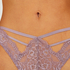 Slip brésilien échancré Clara, Pourpre