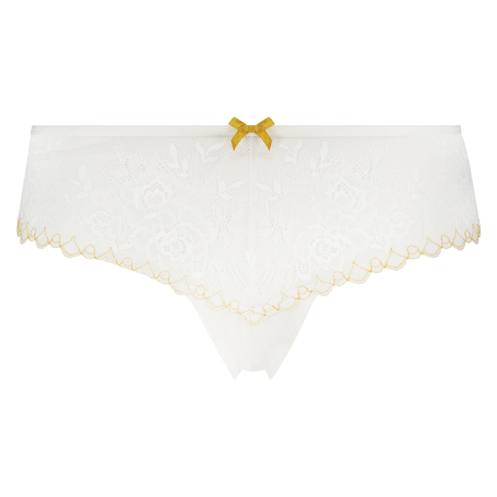 Slip br&eacute;silien Andrea, Blanc