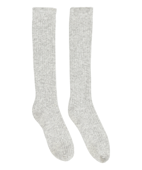 Chaussettes avec Cachemire, Gris