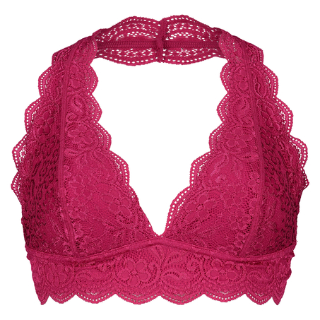 Halter bralette Lace, Roze