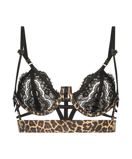 Soutien-gorge &agrave; armatures non-pr&eacute;form&eacute; longline Mitzy, Noir
