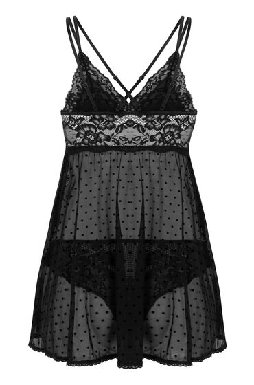 Hunkemöller Babydoll Beatriz Zwart, foto 2