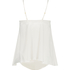Babydoll Satin Mariah, Blanc