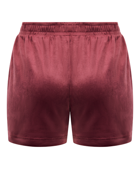 Shorts Velours Pocket, Rood