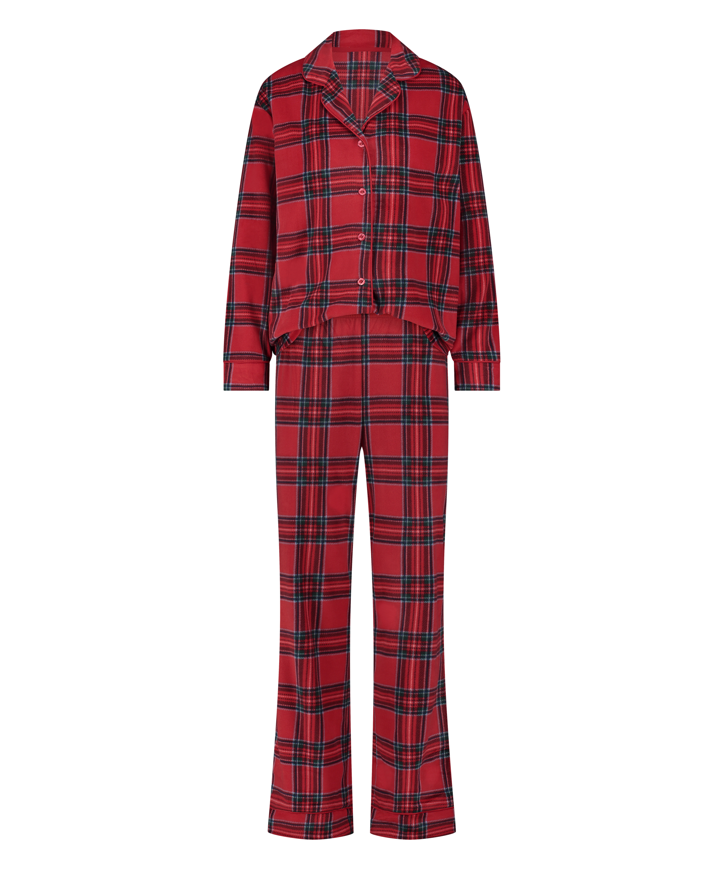 Ensemble pyjama Fleece, Rouge, main
