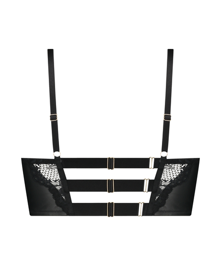 Soutien-gorge &agrave; armatures push-up pr&eacute;form&eacute; longline Talia, Noir