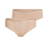 2-pack brazilians Angie, Beige