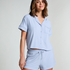 Short Jersey Rib Essential, Blauw