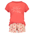 Korte pyjamaset, Rood
