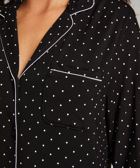 Nachthemd Jersey Essential, Zwart