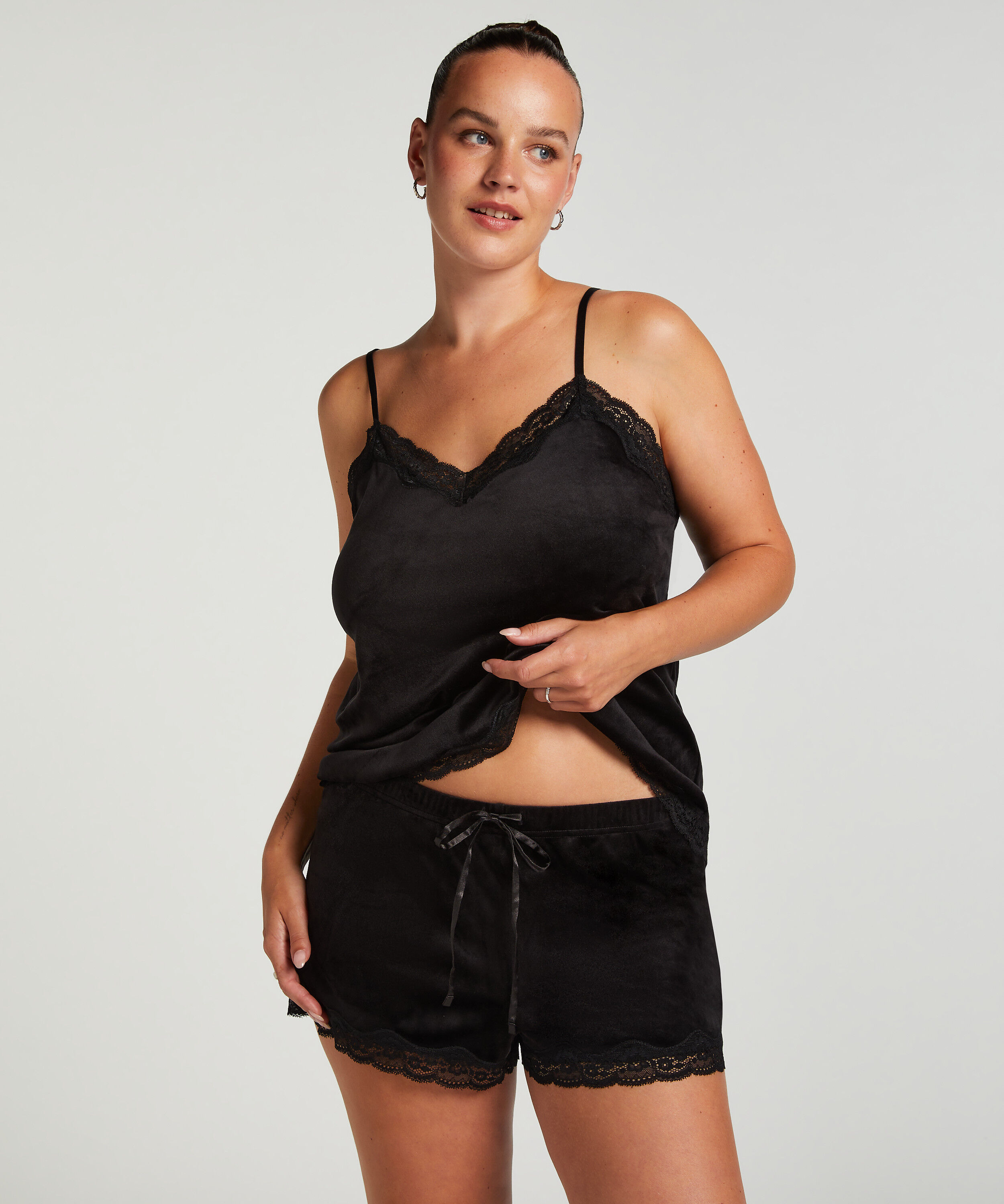 Camisole velours Dentelle