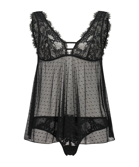 Ensemble cami Tabatha, Noir