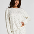 Pyjama Top Loose Pointelle, Wit