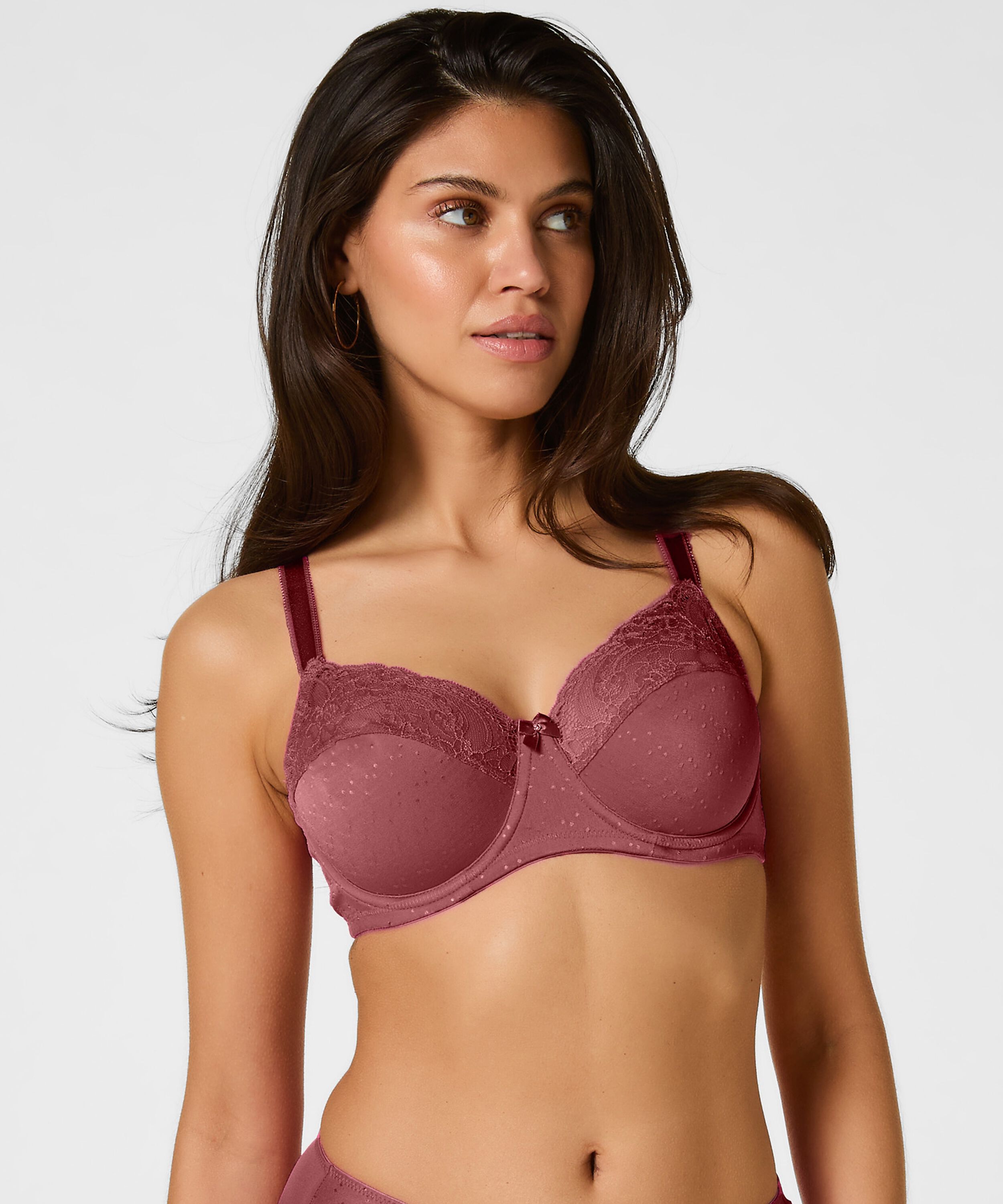 Soutien-gorge à armatures non-préformé Sophie, Pourpre