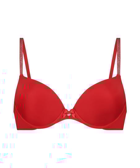Voorgevormde beugel bh Plunge, Rood