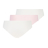 Lot de 3 slips br&eacute;siliens invisibles, Blanc