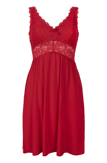 Hunkemöller Slipdress Nora Lace Rood, foto 3
