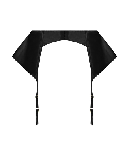 Private Jarretel Lerenlook, Zwart