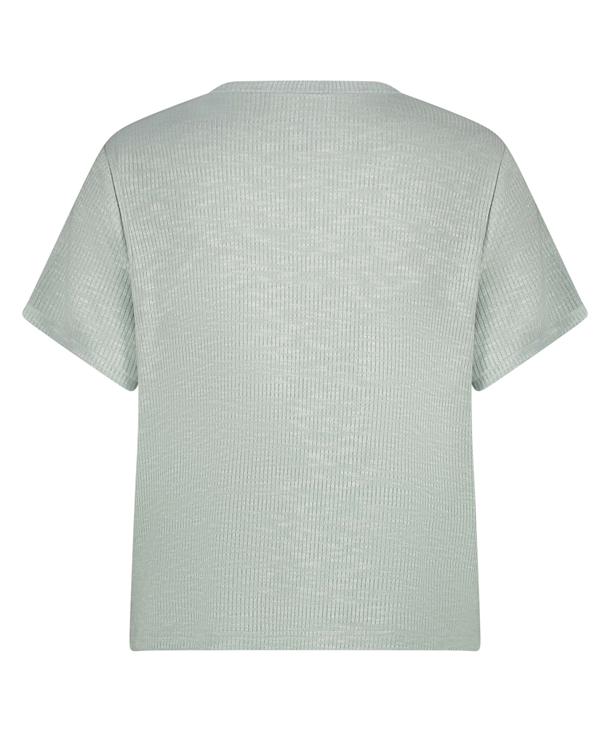 Top manches courtes Rib, Vert, main