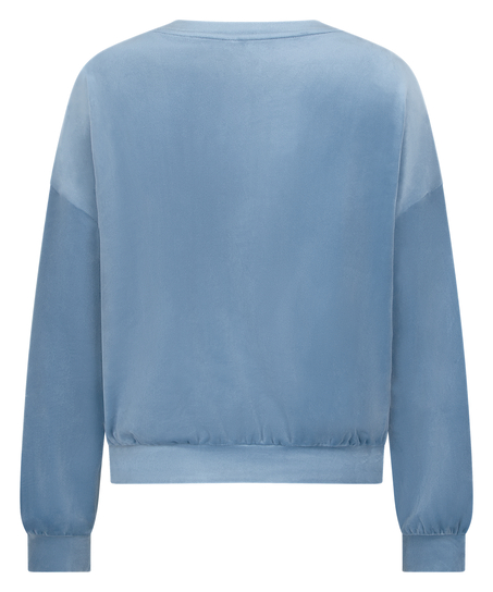 Velours Top, Blauw