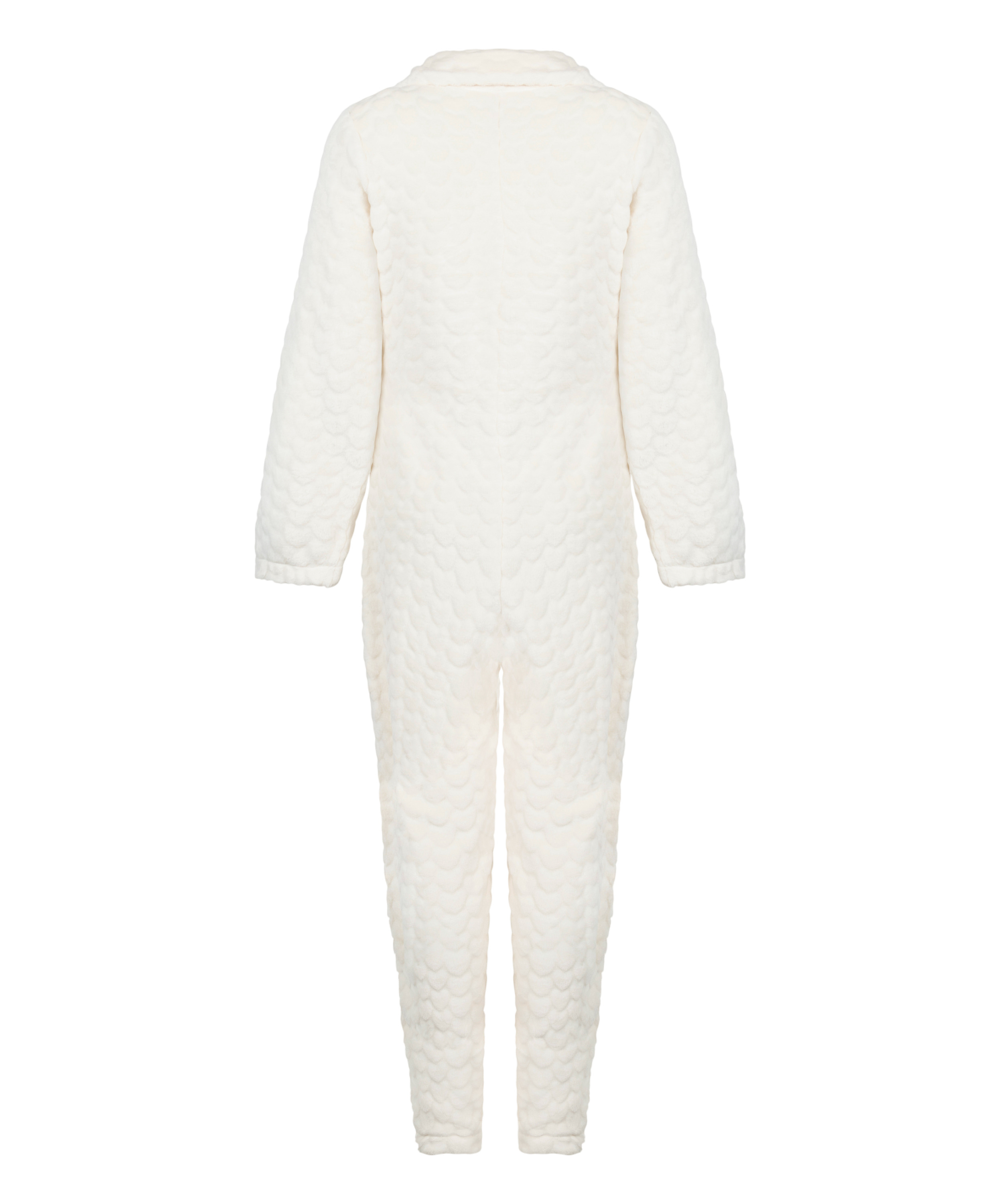 Onesie Fleece, Wit, main