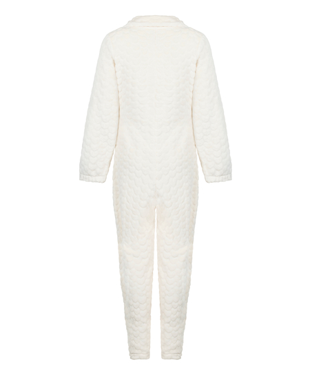 Onesie Fleece, Wit