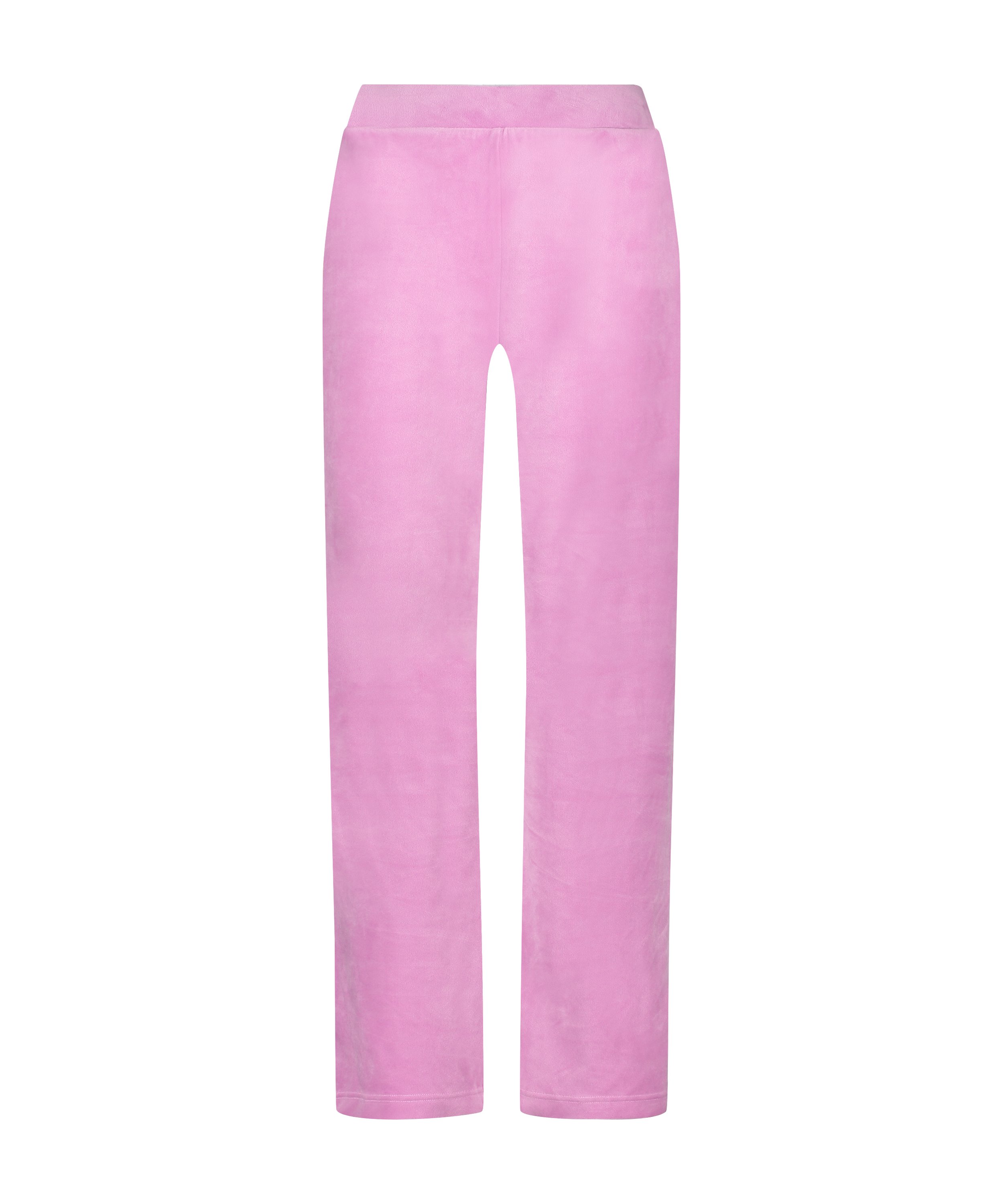 Velours pyjamabroek, Roze, main