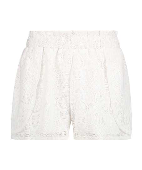 Lace korte broek, Wit