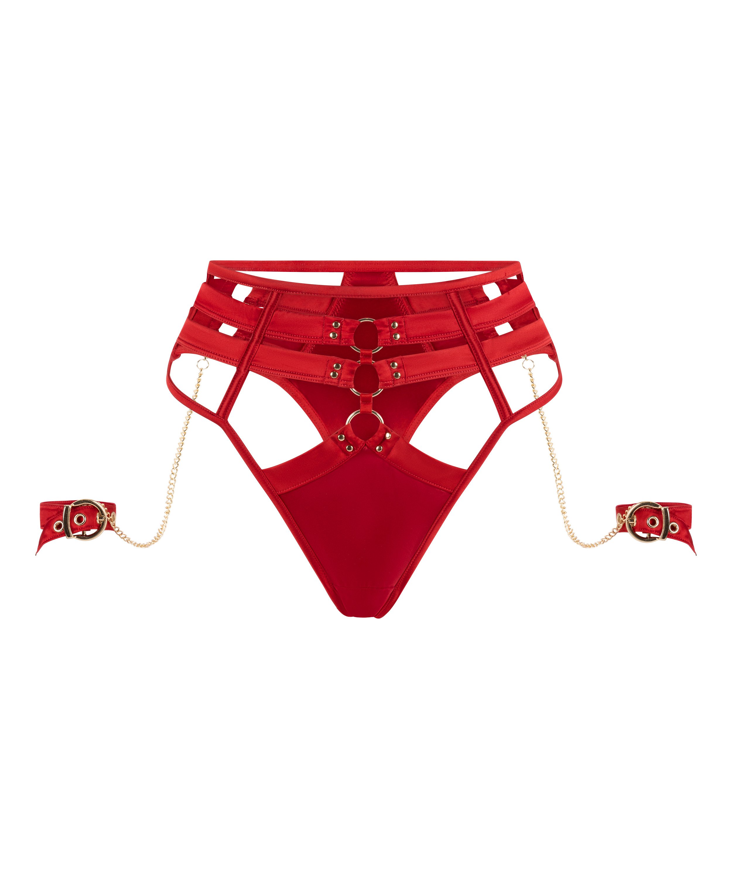 Hoog uitgesneden string met hoge taille Noeki, Rood, main